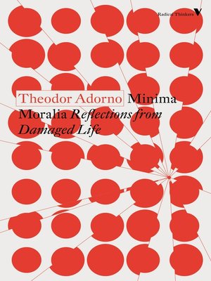 cover image of Minima Moralia